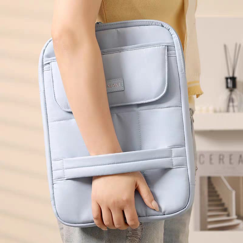 Laptop Sleeve Bag 15.6 Inch | Cute Pastel Laptop Case with Handle | Waterproof Padded Laptop Sleeve for MacBook, Dell, HP