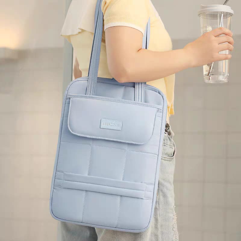 Laptop Sleeve Bag 15.6 Inch | Cute Pastel Laptop Case with Handle | Waterproof Padded Laptop Sleeve for MacBook, Dell, HP