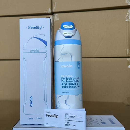 Owala FreeSip 32oz Leak-Proof Insulated Water Bottle with Straw | Premium Stainless Steel Hydration Bottle