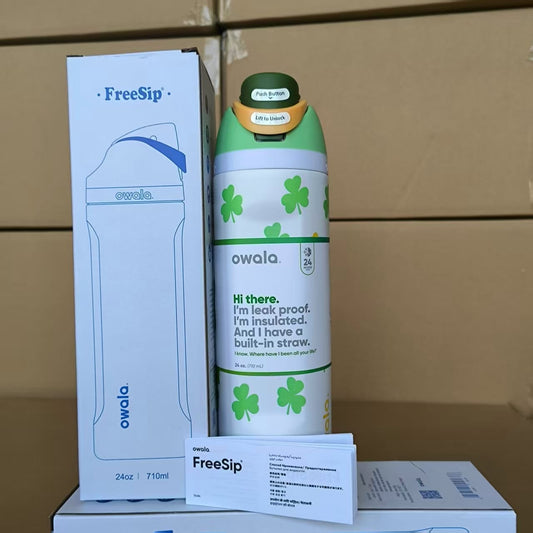 Owala FreeSip 32oz Leak-Proof Insulated Water Bottle with Straw | Premium Stainless Steel Hydration Bottle