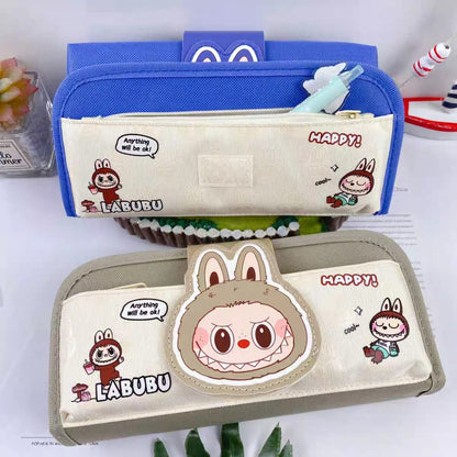 Cute "LABUBU" Cartoon Multi-Compartment Pencil Pouchate Fun Memories with Dino Instant Mini Printer