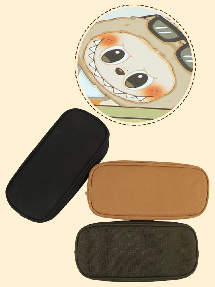 LABUBU Multi-Color Cartoon Pencil Pouch with Zippe