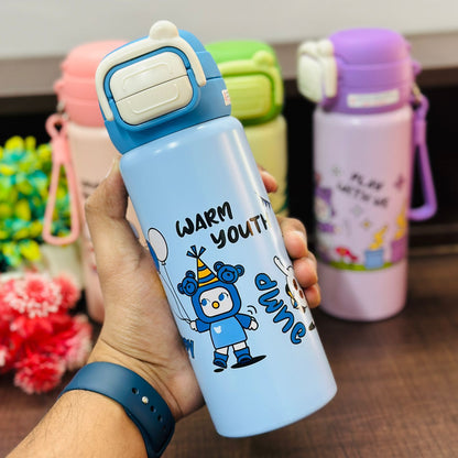 2-Way Drinking Stainless Steel Bottle – 500ml | Hot & Cold Insulated