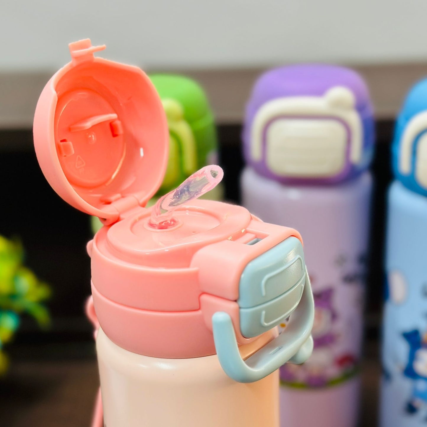 2-Way Drinking Stainless Steel Bottle – 500ml | Hot & Cold Insulated