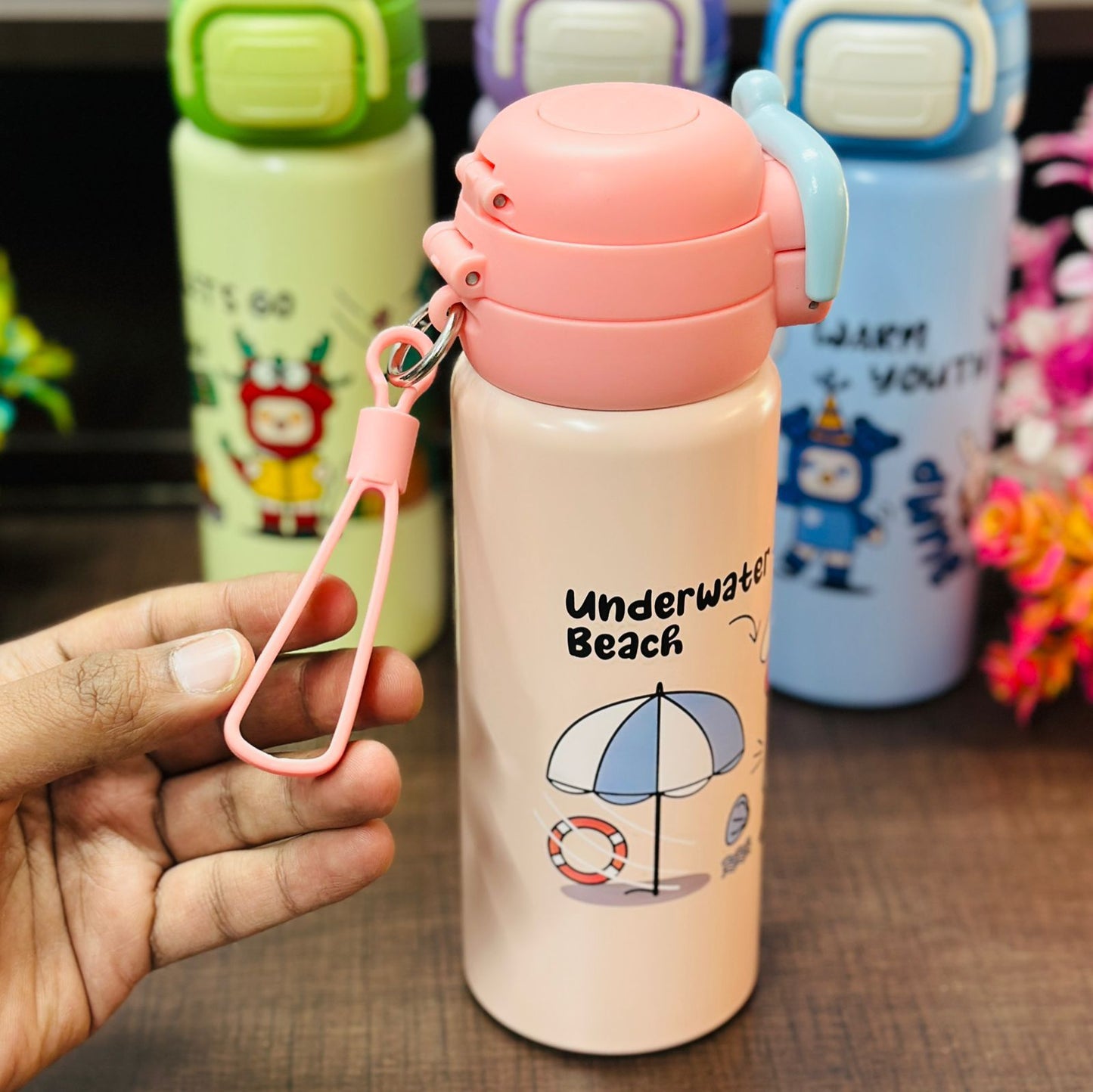 2-Way Drinking Stainless Steel Bottle – 500ml | Hot & Cold Insulated