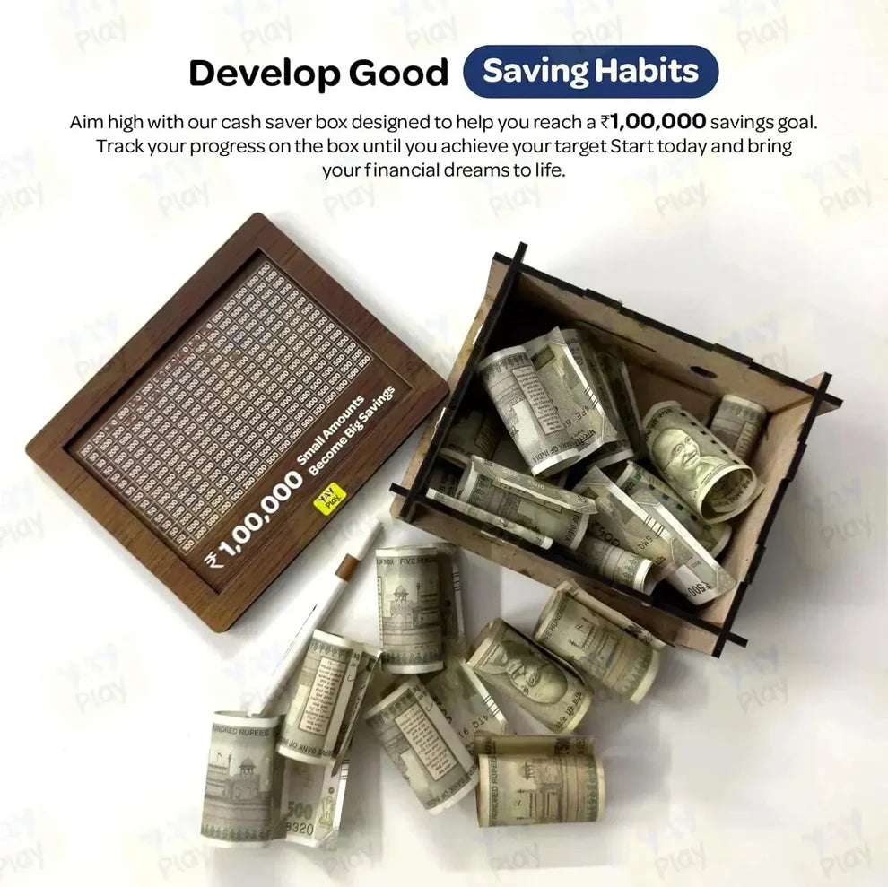 1 Lakh Savings Challenge Piggy Bank