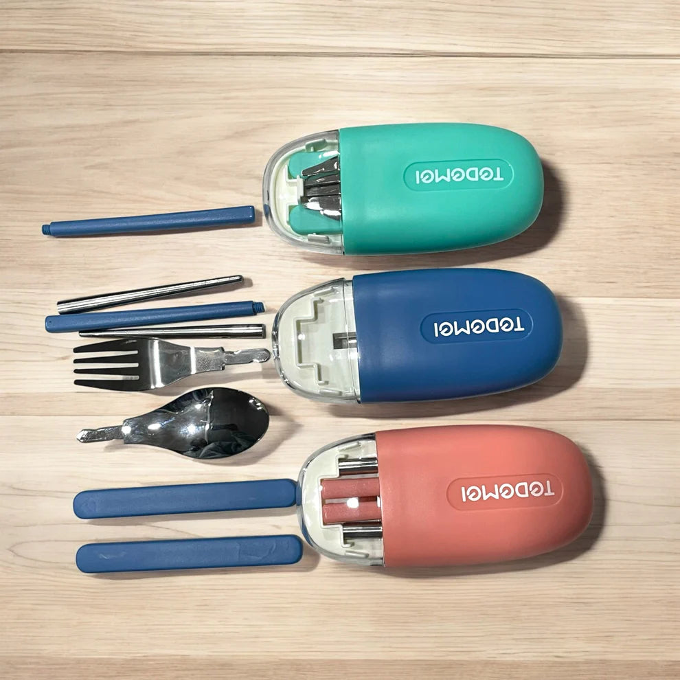 Travel Cutlery Set Stainless Steel Pocket Size Fork, Spoon