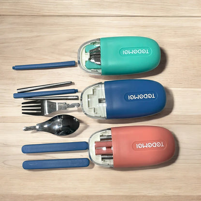 Travel Cutlery Set Stainless Steel Pocket Size Fork, Spoon