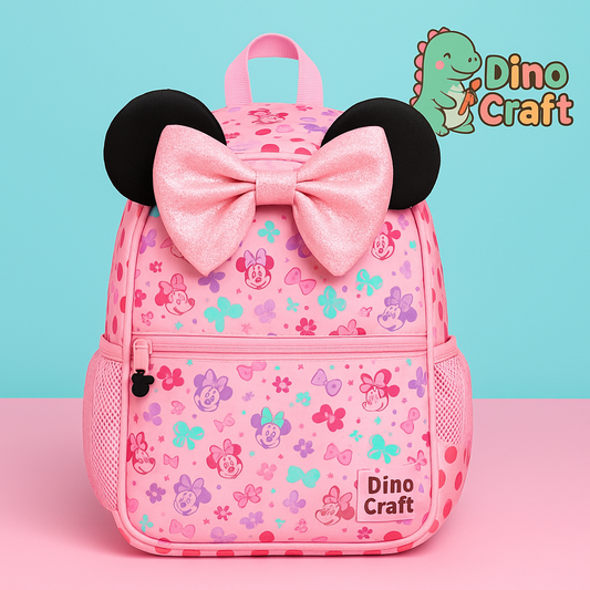 Smiggle - 16 inch Premium 3D pink Minnie Backpack