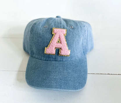 Personalized Cap – Custom Embroidered with 1 Initial & 1 Patch (Free) 🧢✨