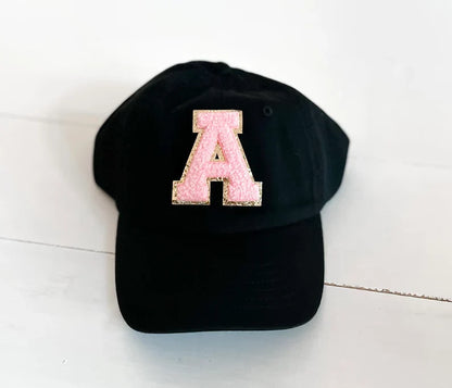 Personalized Cap – Custom Embroidered with 1 Initial & 1 Patch (Free) 🧢✨