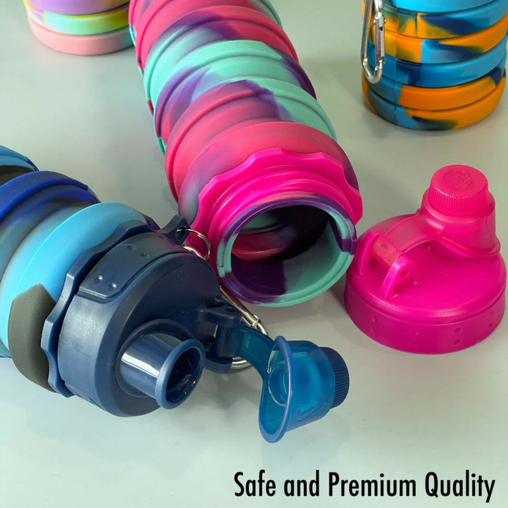 Expandable and Foldable Silicone Bottle